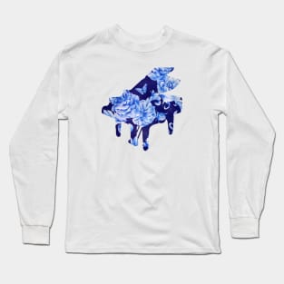 Floral Piano Long Sleeve T-Shirt